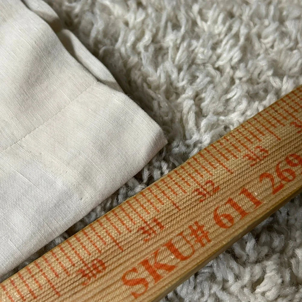 Polo Ralph Lauren Silk Linen Chino Pants 32X32 Cream Herringbone Flat Front